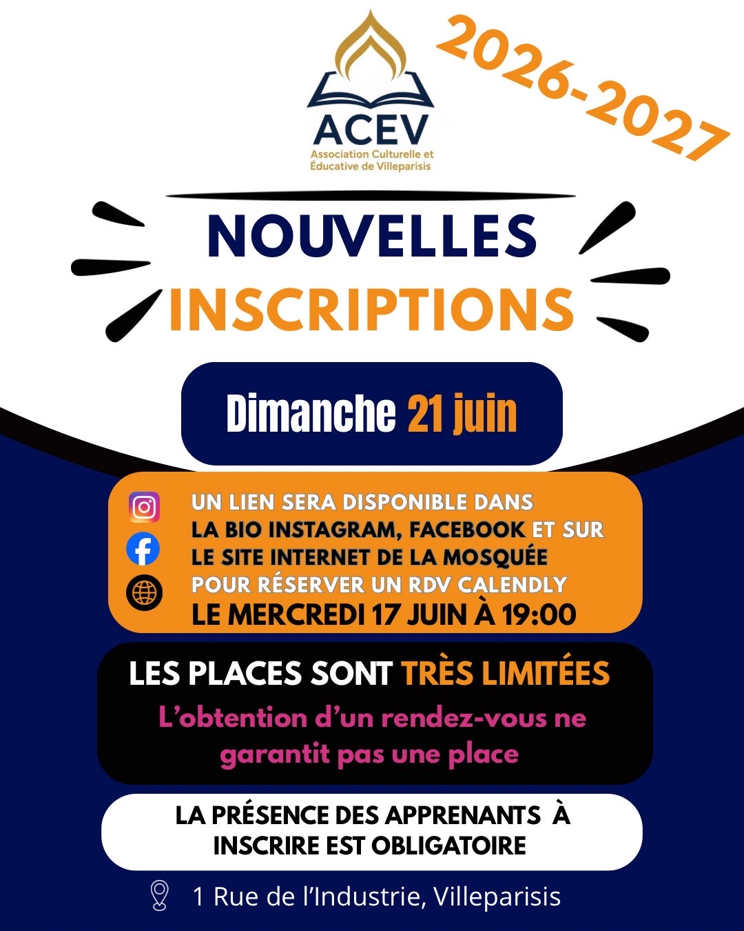 inscriptions 2026-2027